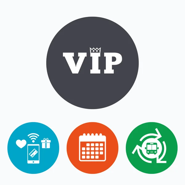 VIP-teken pictogram. — Stockvector