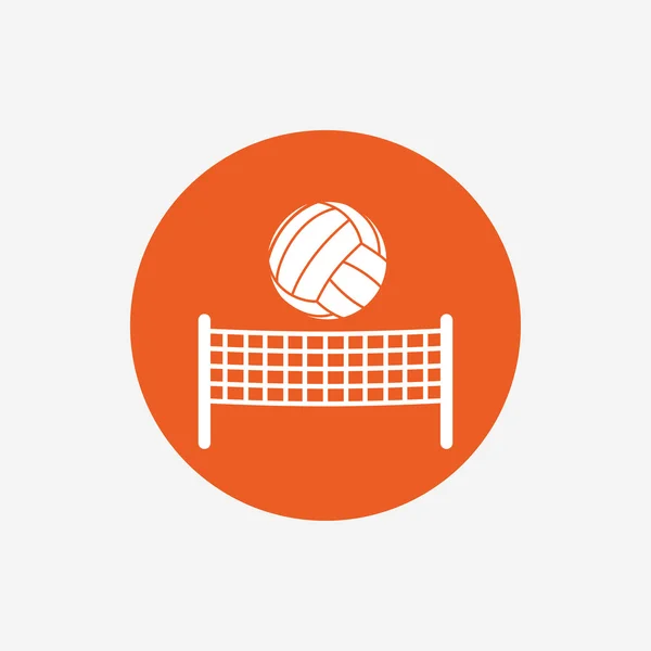 Volleyball net ball icon. — Stock Vector