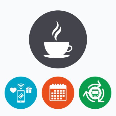 Kahve fincanı işareti simgesi. 