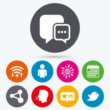 Sosyal medya simgeleri.  