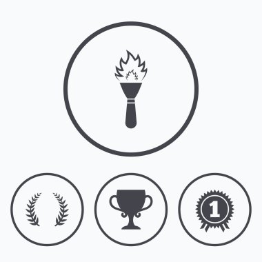 Birincilik Ödülü Kupası simgeler. 