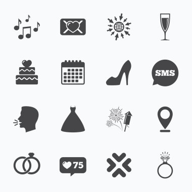 Düğün, nişan simgeler.  