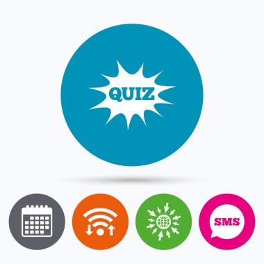 Test işareti simgesi. Sorular ve cevaplar oyunu.