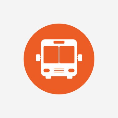 otobüs işareti simgesi. toplu taşıma sembolü.