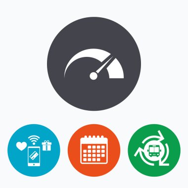 Takometre işareti simgesi.  