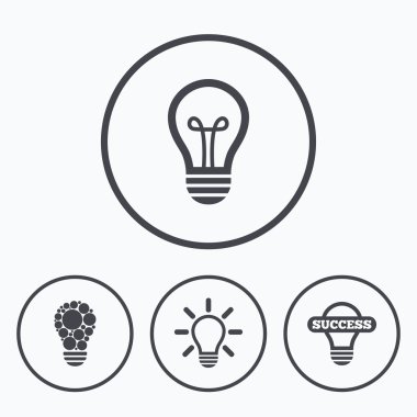 Işık lamba simgeler. Enerji  