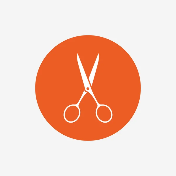Ciseaux coiffeur signe icône. Symbole du tailleur. — Image vectorielle