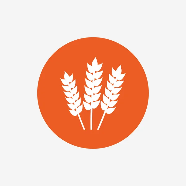 Icona del segno agricolo. Senza glutine o senza glutine — Vettoriale Stock