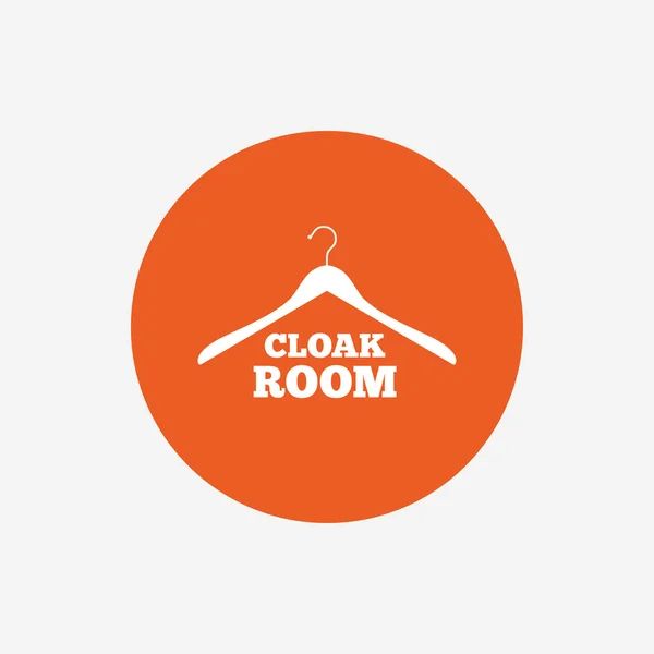 Cloakroom segno icona . — Vettoriale Stock