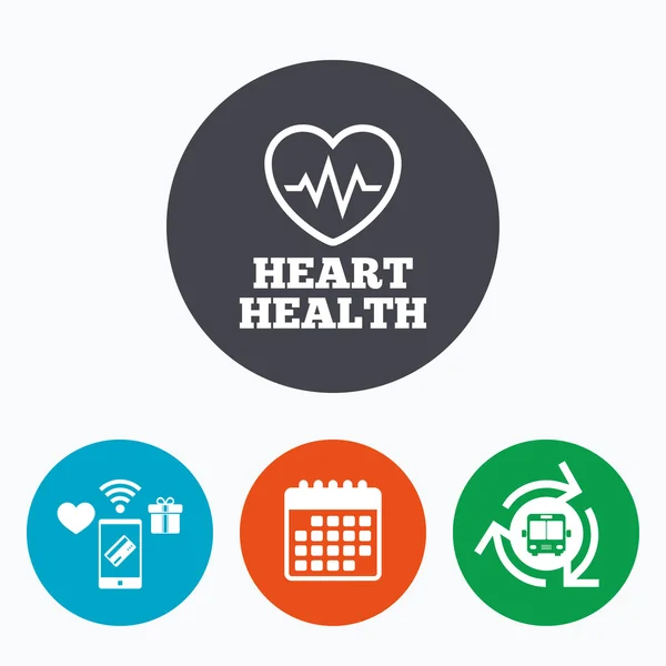 Heartbeat sign icon. — Stock Vector