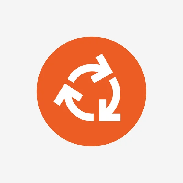 Recycling-Zeichen-Symbol. Symbol wiederverwenden oder reduzieren. — Stockvektor