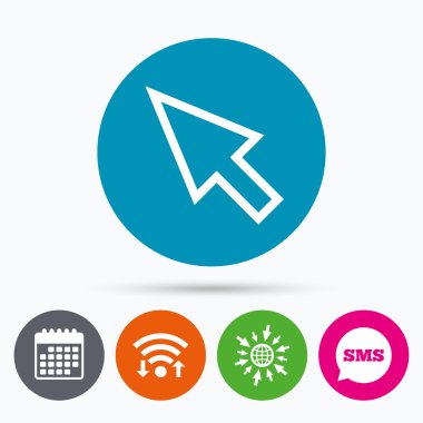 Fare imleç işareti simgesi.  