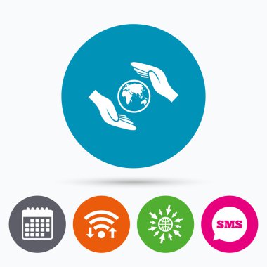 Dünya çapında sigorta işareti. 