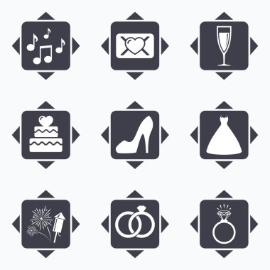 Düğün, nişan simgeler.  