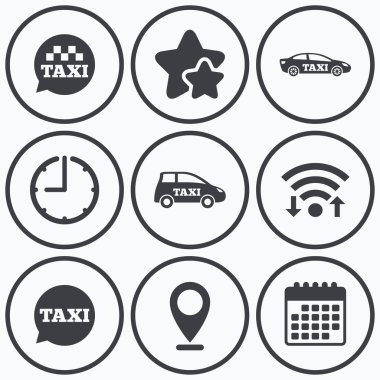 Toplu taşıma simgeler.  