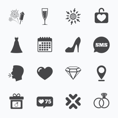 Düğün, nişan simgeler.  