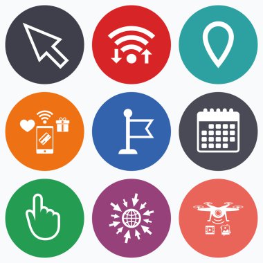 Fare imleci simgesi.  