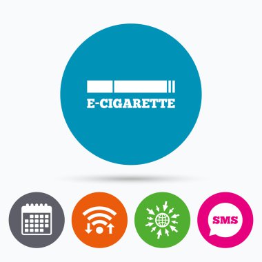 İçilmez işareti simgesi. e-sigara sembolü.