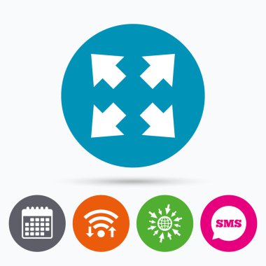 Tam ekran işareti simgesi.  