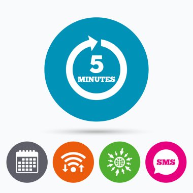 Her 5 dakika işareti simgesi.  