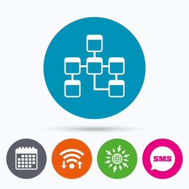 veritabanı işareti simgesi.  