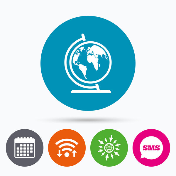 Знак знака глобуса
. 