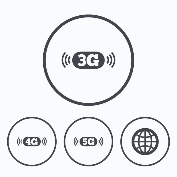 Icônes de télécommunications mobiles . — Image vectorielle