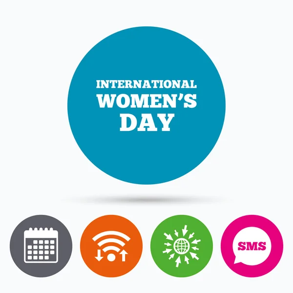 8 de marzo Día Internacional de la Mujer — Archivo Imágenes Vectoriales
