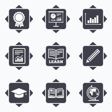 Eğitim ve çalışma simgesi.  