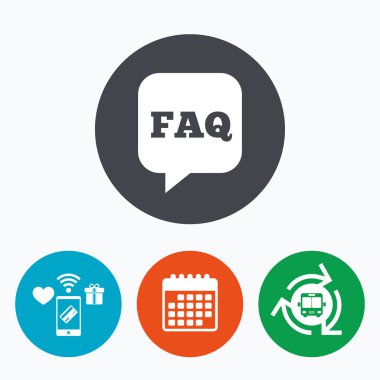 SSS bilgi işareti simgesi.  