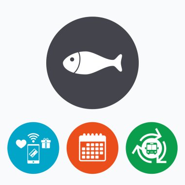 Balık işareti simgesi. Balık sembol.