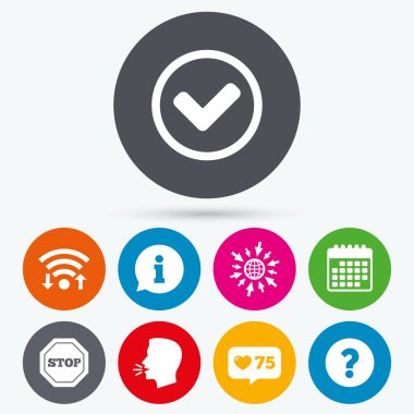 bilgi simgeleri. Dur yasağı sembolü.