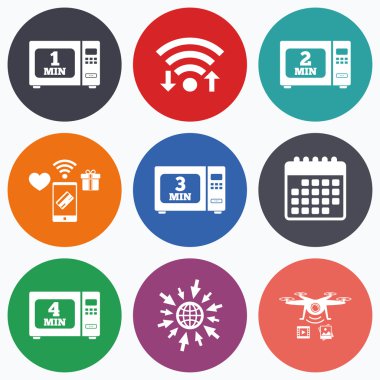 mikrodalga fırın simgeler. 