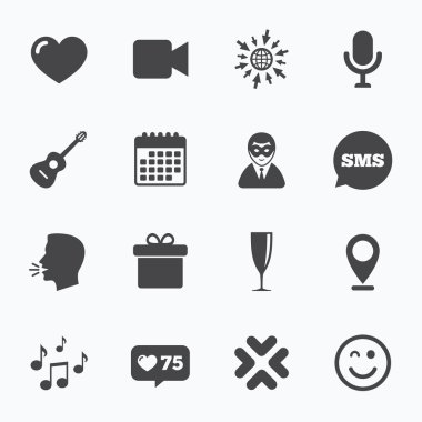 Parti kutlama, doğum günü simgeler. 