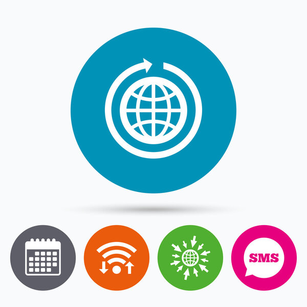 Знак знака глобуса
.  