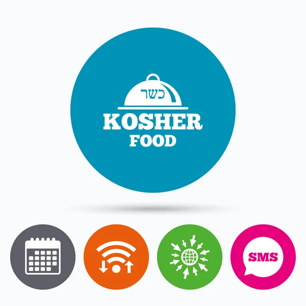 Kosher food product sign — Stock Vector