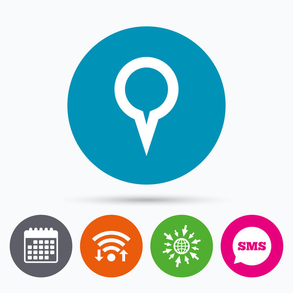 Знак указателя карты
.  