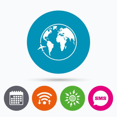 uçak işareti simgesi.  