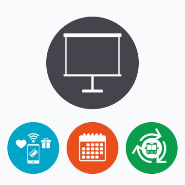 Sunu billboard işareti simgesi 