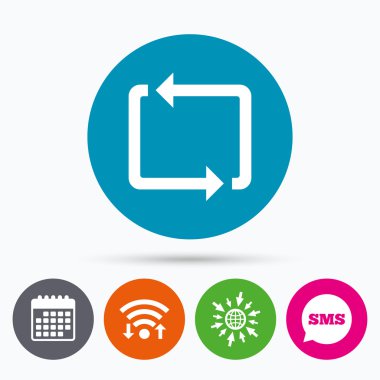 Simge yineleyin. Döngü sembolü.  