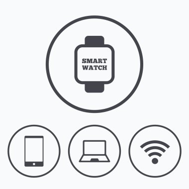 Defter ve akıllı telefon simgesi. 