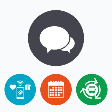 konuşma balonları simgesi.  