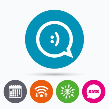 sohbet işareti simgesi.  