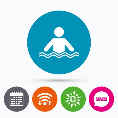 Yüzme işareti simgesi 