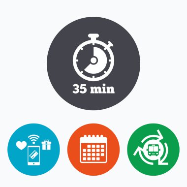 Zamanlayıcı işareti simgesi.  