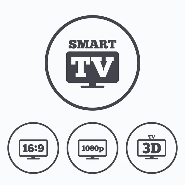 Smart TV mode icon. — Stock Vector