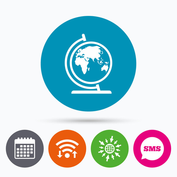 Знак знака глобуса
.  