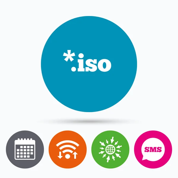 Archivo icono ISO . — Vector de stock