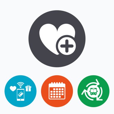 kalp işareti simgesi.  