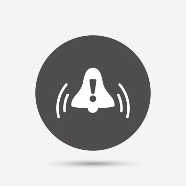 Alarm zili ünlem işareti ile  